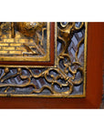 Stunning Chinese Hand-Carved Wall Panel-5. Asian & Chinese Furniture, Art, Antiques, Vintage Home Décor for sale at FEA Home