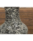 Tall Prem Collection Artisan Made Black and White Vase with Dripping Décor-12. Asian & Chinese Furniture, Art, Antiques, Vintage Home Décor for sale at FEA Home