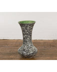 Tall Prem Collection Artisan Made Black and White Vase with Dripping Décor-15. Asian & Chinese Furniture, Art, Antiques, Vintage Home Décor for sale at FEA Home