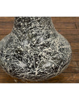 Tall Prem Collection Artisan Made Black and White Vase with Dripping Décor-8. Asian & Chinese Furniture, Art, Antiques, Vintage Home Décor for sale at FEA Home