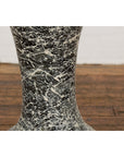 Tall Prem Collection Artisan Made Black and White Vase with Dripping Décor-9. Asian & Chinese Furniture, Art, Antiques, Vintage Home Décor for sale at FEA Home