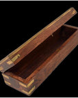 Teak and Brass Pencil/Jewelry Box-4. Asian & Chinese Furniture, Art, Antiques, Vintage Home Décor for sale at FEA Home