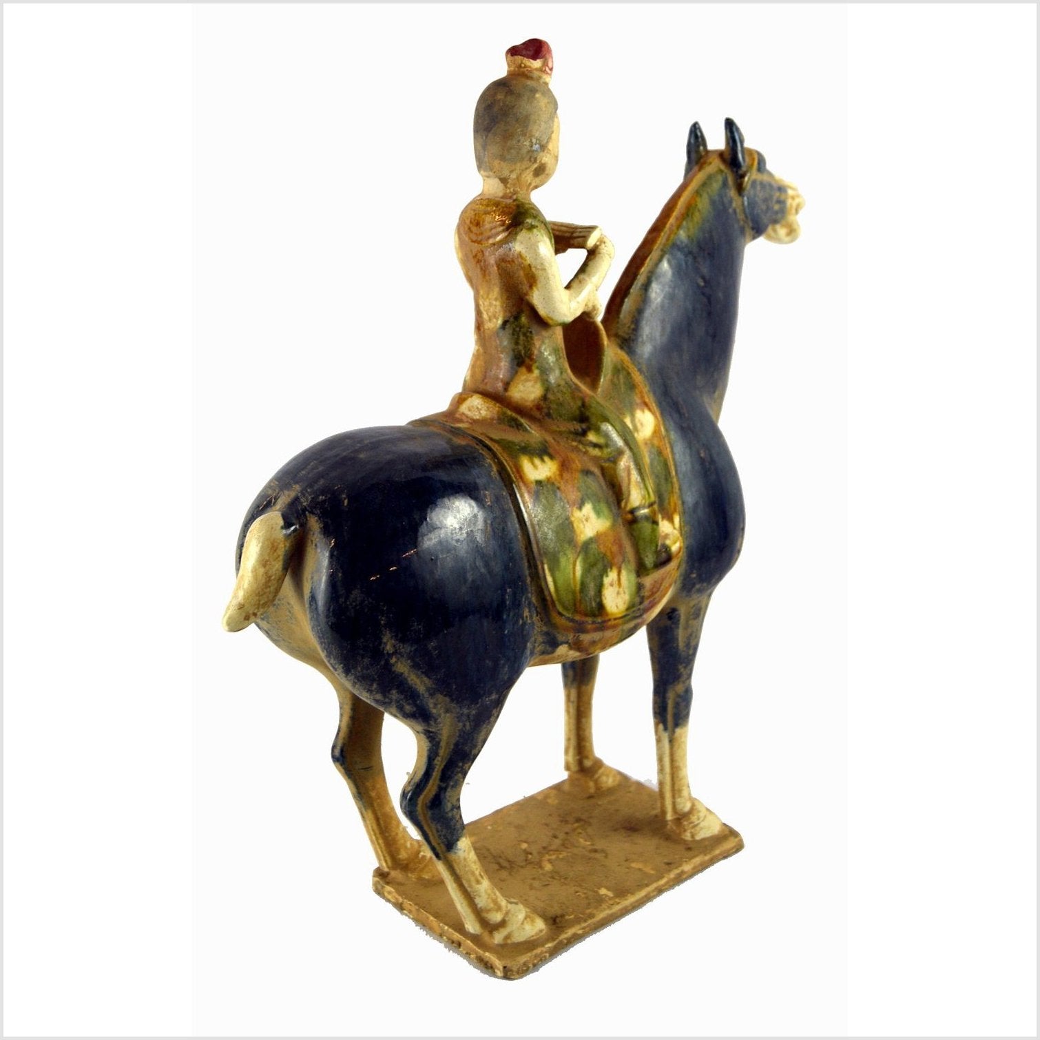 Terracotta Horse with Rider-5. Asian & Chinese Furniture, Art, Antiques, Vintage Home Décor for sale at FEA Home