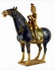 Terracotta Horse with Rider-2. Asian & Chinese Furniture, Art, Antiques, Vintage Home Décor for sale at FEA Home