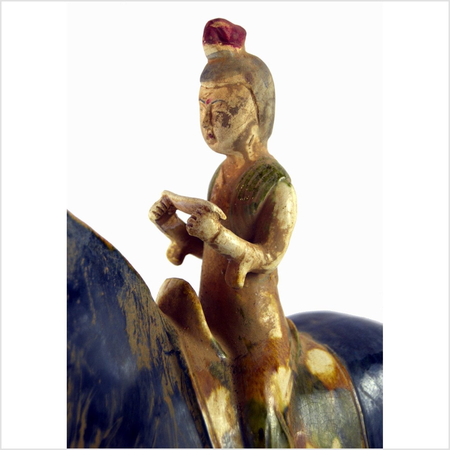Terracotta Horse with Rider-7. Asian & Chinese Furniture, Art, Antiques, Vintage Home Décor for sale at FEA Home