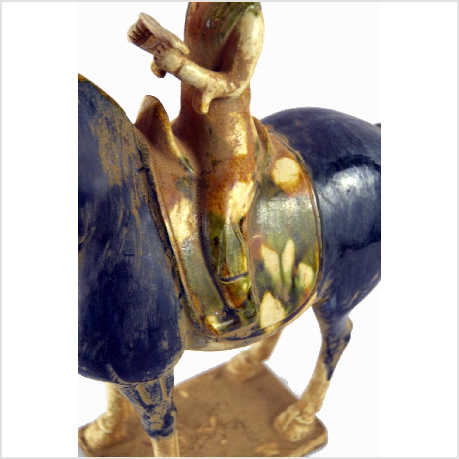 Terracotta Horse with Rider-8. Asian & Chinese Furniture, Art, Antiques, Vintage Home Décor for sale at FEA Home