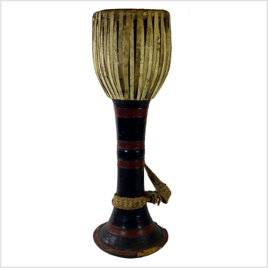 Thai Tribal Bongo Drum-6. Asian & Chinese Furniture, Art, Antiques, Vintage Home Décor for sale at FEA Home