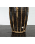 Thai Wood and Leather Klong Khaek Processional Drum with Distressed Appearance-12. Asian & Chinese Furniture, Art, Antiques, Vintage Home Décor for sale at FEA Home