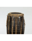 Thai Wood and Leather Klong Khaek Processional Drum with Distressed Appearance-13. Asian & Chinese Furniture, Art, Antiques, Vintage Home Décor for sale at FEA Home