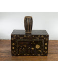 Thai Wood and Leather Klong Khaek Processional Drum with Distressed Appearance-14. Asian & Chinese Furniture, Art, Antiques, Vintage Home Décor for sale at FEA Home