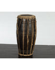 Thai Wood and Leather Klong Khaek Processional Drum with Distressed Appearance-3. Asian & Chinese Furniture, Art, Antiques, Vintage Home Décor for sale at FEA Home