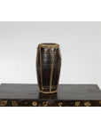 Thai Wood and Leather Klong Khaek Processional Drum with Distressed Appearance-5. Asian & Chinese Furniture, Art, Antiques, Vintage Home Décor for sale at FEA Home