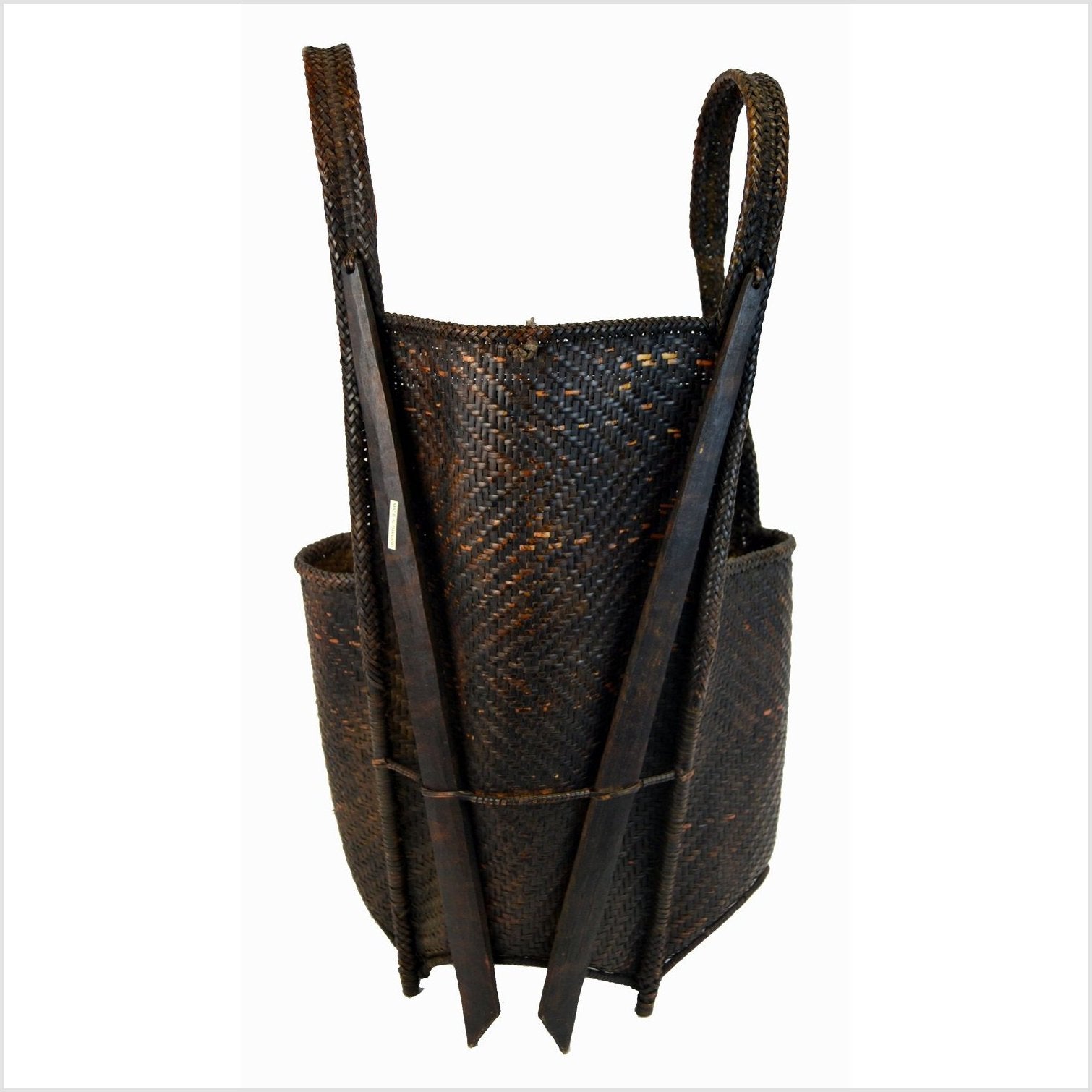 Thai Woven Rattan Basket-5. Asian & Chinese Furniture, Art, Antiques, Vintage Home Décor for sale at FEA Home
