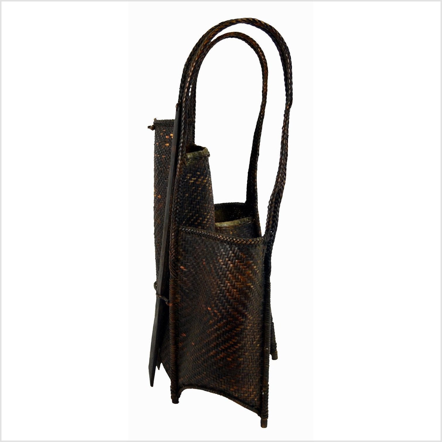 Thai Woven Rattan Basket-6. Asian & Chinese Furniture, Art, Antiques, Vintage Home Décor for sale at FEA Home