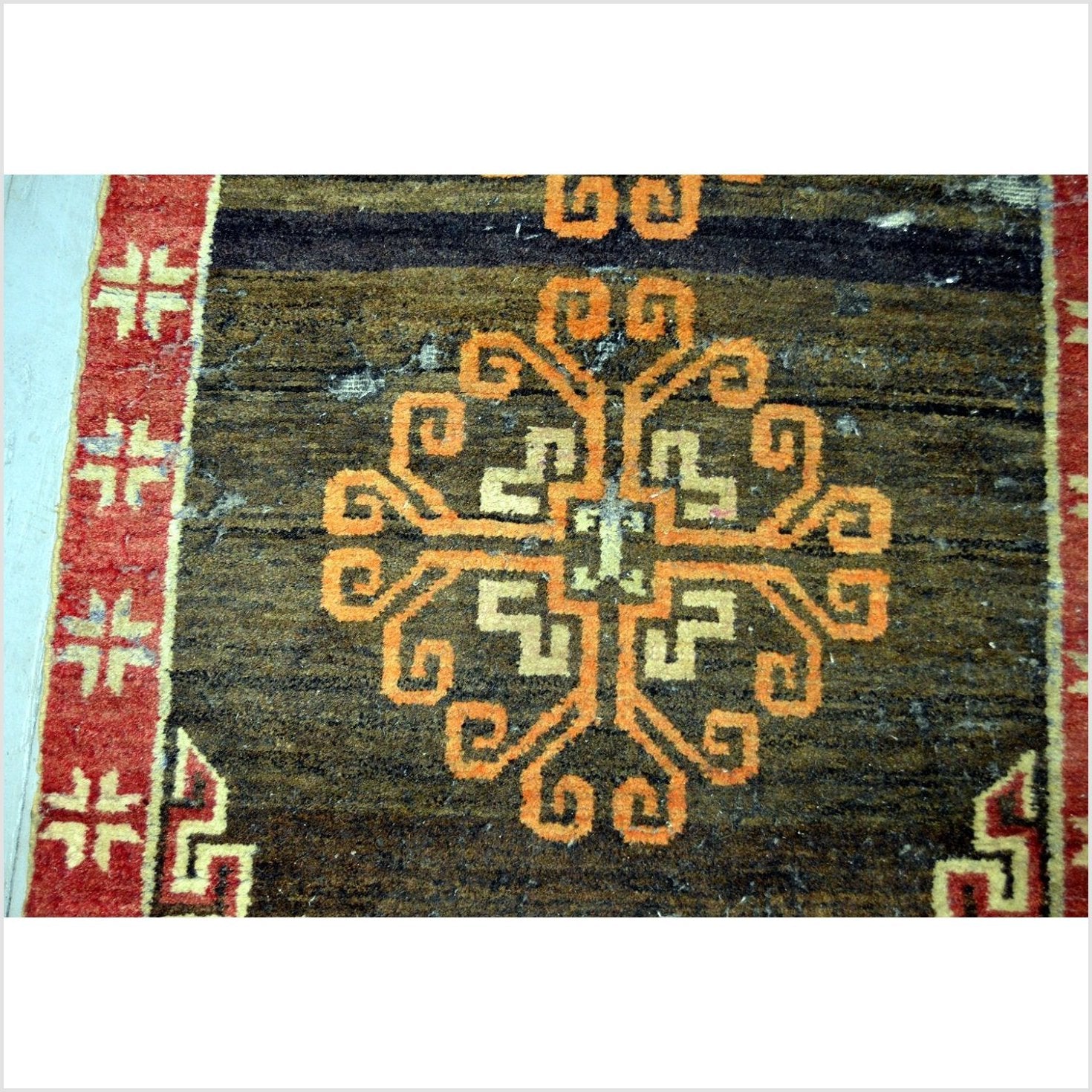 Tibetan Praying Rug-5. Asian & Chinese Furniture, Art, Antiques, Vintage Home Décor for sale at FEA Home