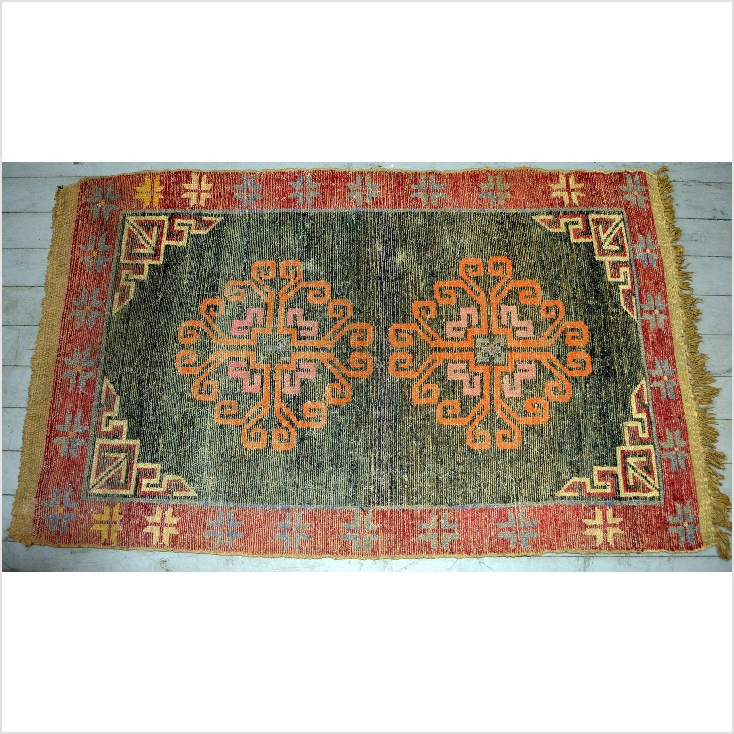 Tibetan Praying Rug-6. Asian & Chinese Furniture, Art, Antiques, Vintage Home Décor for sale at FEA Home