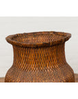 Two Oversized Chinese Rattan Grain Baskets with Flaring Necks, Sold Each-10. Asian & Chinese Furniture, Art, Antiques, Vintage Home Décor for sale at FEA Home