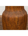Two Oversized Chinese Rattan Grain Baskets with Flaring Necks, Sold Each-11. Asian & Chinese Furniture, Art, Antiques, Vintage Home Décor for sale at FEA Home