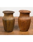Two Oversized Chinese Rattan Grain Baskets with Flaring Necks, Sold Each-16. Asian & Chinese Furniture, Art, Antiques, Vintage Home Décor for sale at FEA Home