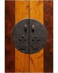 Two-Tone Burl Wood, Elmwood Armoire with Doors and Drawers-3. Asian & Chinese Furniture, Art, Antiques, Vintage Home Décor for sale at FEA Home