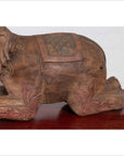 Two Vintage Thai Handmade Carved and Painted Elephant Sculptures from Chiang Mai-14. Asian & Chinese Furniture, Art, Antiques, Vintage Home Décor for sale at FEA Home