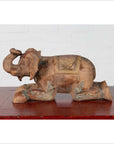 Two Vintage Thai Handmade Carved and Painted Elephant Sculptures from Chiang Mai-5. Asian & Chinese Furniture, Art, Antiques, Vintage Home Décor for sale at FEA Home