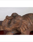 Two Vintage Thai Handmade Carved and Painted Elephant Sculptures from Chiang Mai-10. Asian & Chinese Furniture, Art, Antiques, Vintage Home Décor for sale at FEA Home