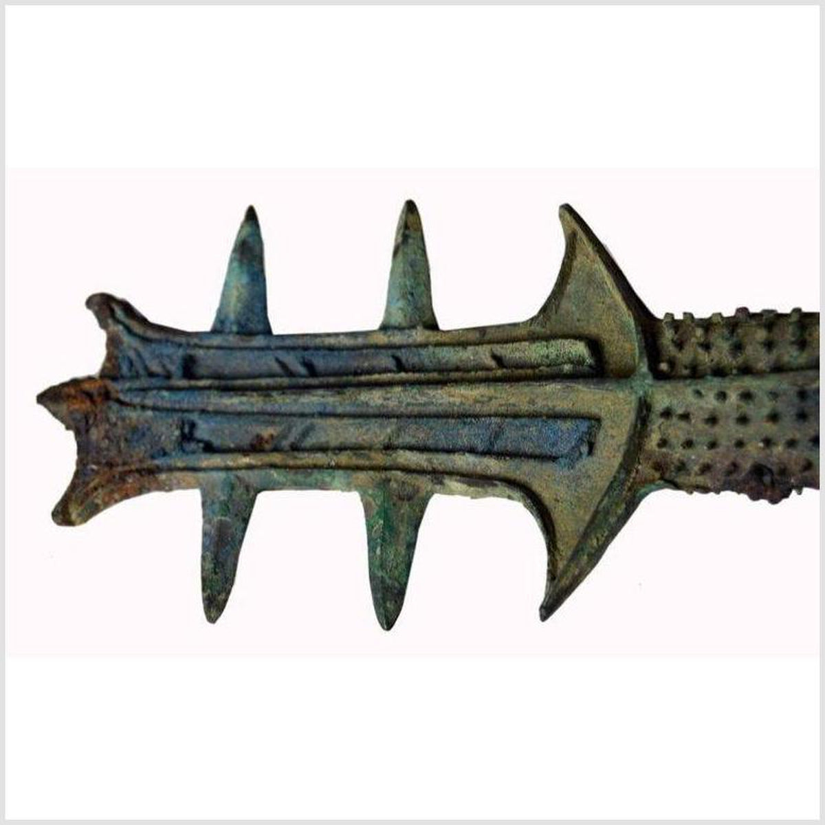 Unusual Antique Bronze Sword Grip-3. Asian & Chinese Furniture, Art, Antiques, Vintage Home Décor for sale at FEA Home