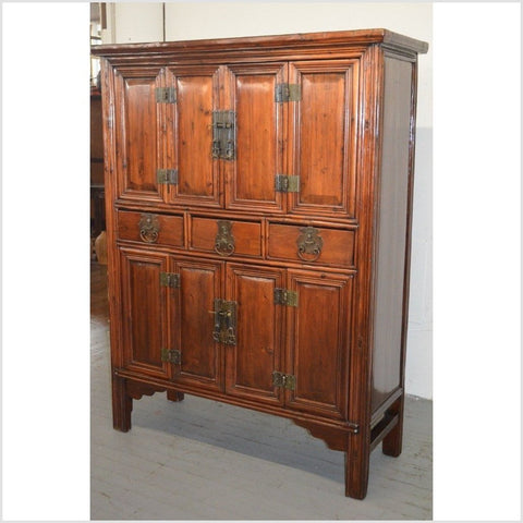 Antique Cabinet with Original Hardware-YN1045-4. Asian & Chinese Furniture, Art, Antiques, Vintage Home Décor for sale at FEA Home