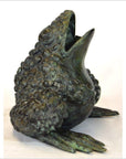 Verde Gris Bronze Pond Frog-3. Asian & Chinese Furniture, Art, Antiques, Vintage Home Décor for sale at FEA Home