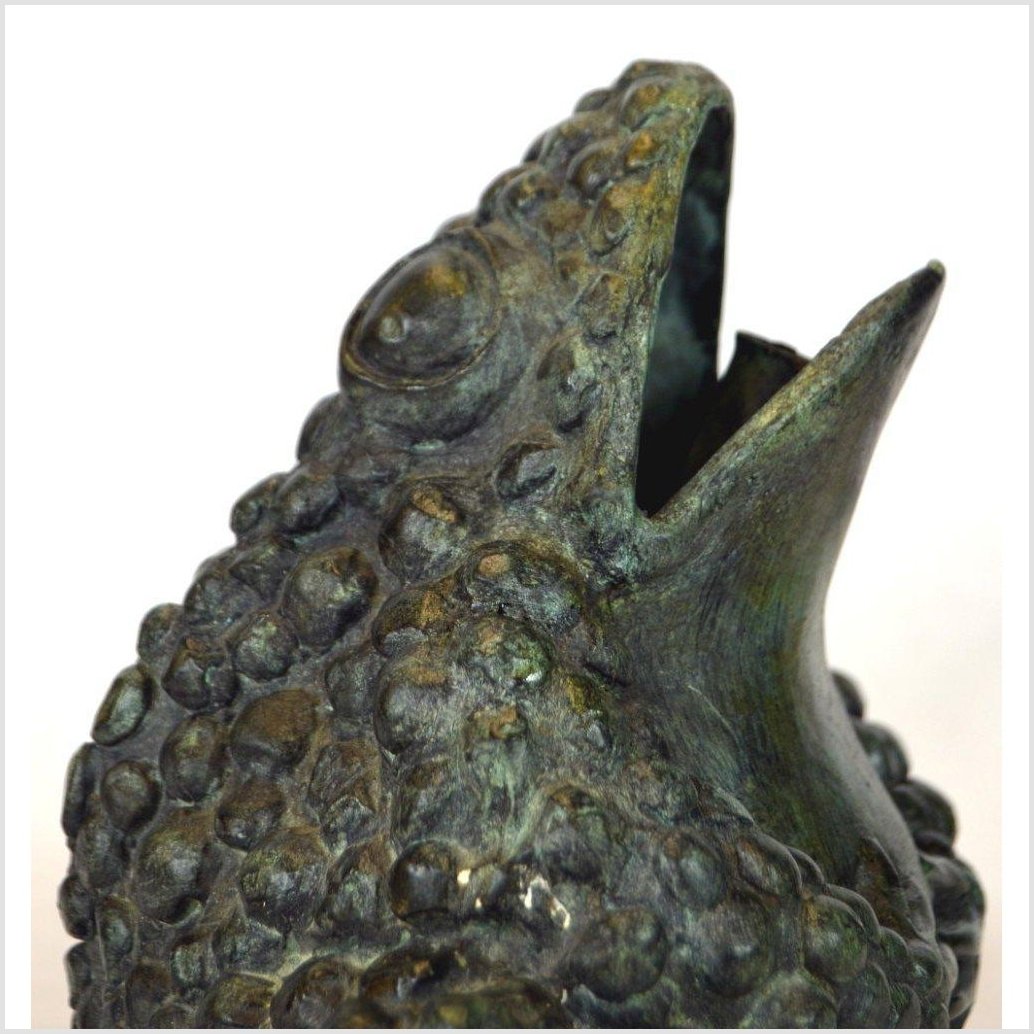 Verde Gris Bronze Pond Frog-4. Asian & Chinese Furniture, Art, Antiques, Vintage Home Décor for sale at FEA Home