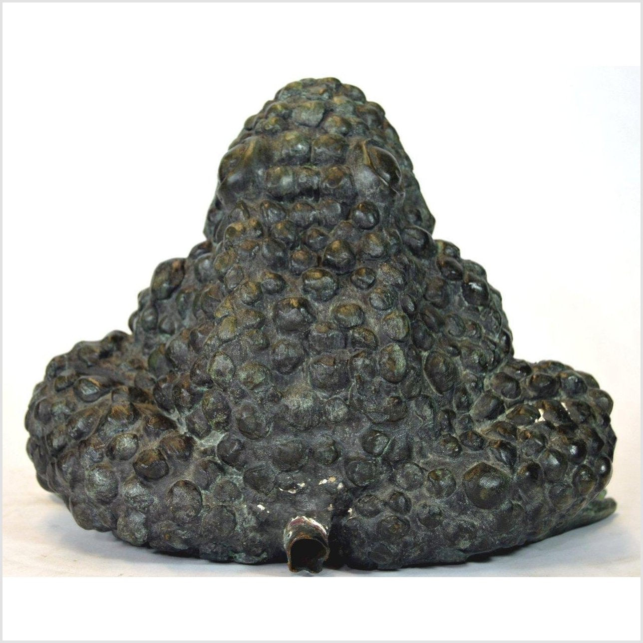 Verde Gris Bronze Pond Frog-6. Asian & Chinese Furniture, Art, Antiques, Vintage Home Décor for sale at FEA Home