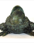 Verde Gris Bronze Pond Frog-1. Asian & Chinese Furniture, Art, Antiques, Vintage Home Décor for sale at FEA Home