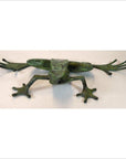Verde Gris Bronze Pond Frog-3. Asian & Chinese Furniture, Art, Antiques, Vintage Home Décor for sale at FEA Home