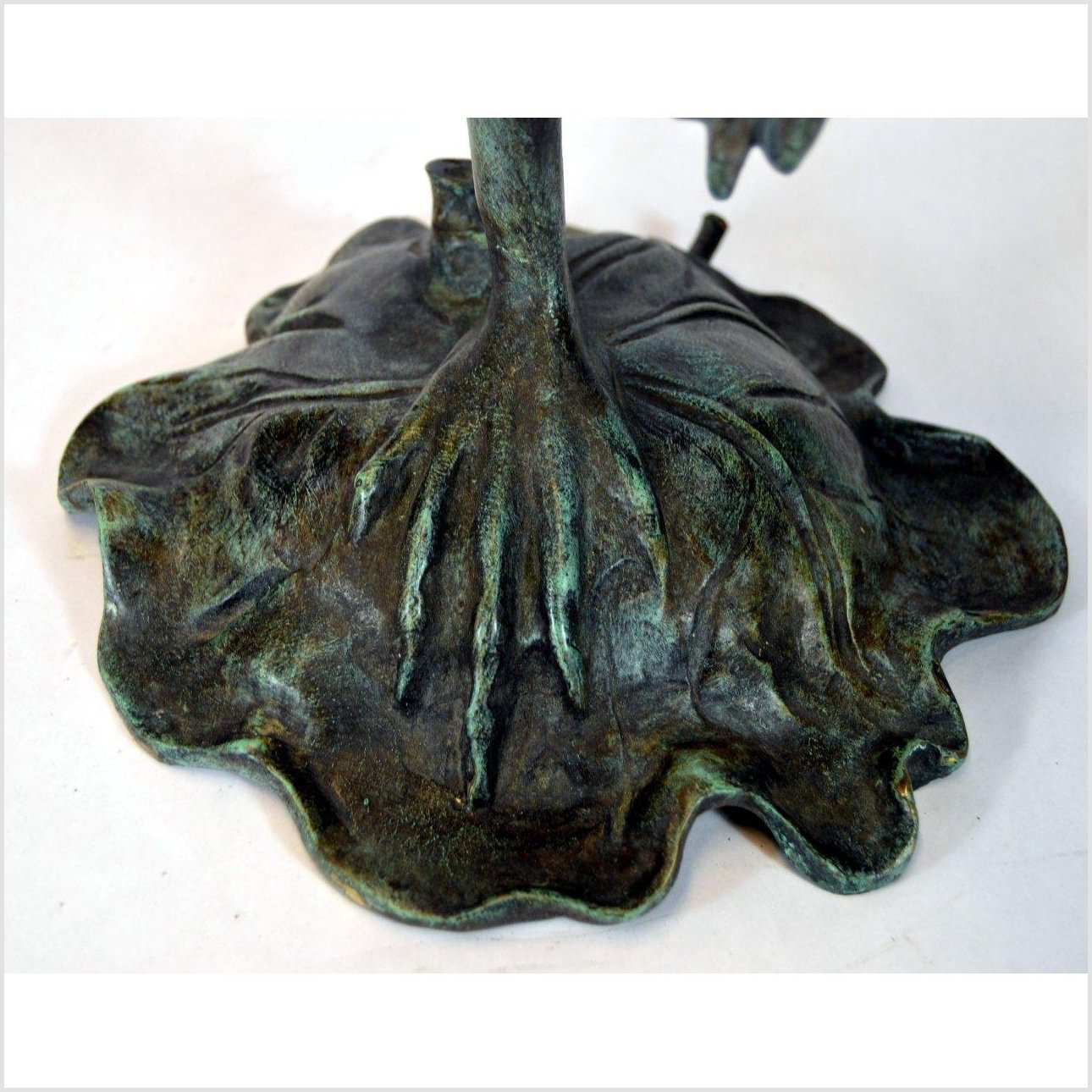 Verde Gris Bronze Pond Frog - "Michelle"-10. Asian & Chinese Furniture, Art, Antiques, Vintage Home Décor for sale at FEA Home