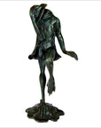 Verde Gris Bronze Pond Frog - "Michelle"-4. Asian & Chinese Furniture, Art, Antiques, Vintage Home Décor for sale at FEA Home