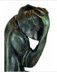 Verde Gris Bronze Pond Frog - "Michelle"-5. Asian & Chinese Furniture, Art, Antiques, Vintage Home Décor for sale at FEA Home