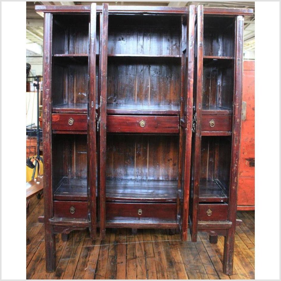 Very Large Original Finish Four Door Cabinet-3. Asian & Chinese Furniture, Art, Antiques, Vintage Home Décor for sale at FEA Home