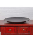 Vintage Cobalt Grey Ceramic Charger Plate, Three Available-3. Asian & Chinese Furniture, Art, Antiques, Vintage Home Décor for sale at FEA Home