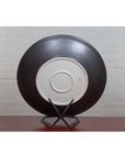 Vintage Cobalt Grey Ceramic Charger Plate, Three Available-9. Asian & Chinese Furniture, Art, Antiques, Vintage Home Décor for sale at FEA Home