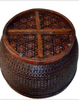 Vintage Handmade Rattan Basket-6. Asian & Chinese Furniture, Art, Antiques, Vintage Home Décor for sale at FEA Home