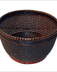 Vintage Handmade Rattan Basket-1. Asian & Chinese Furniture, Art, Antiques, Vintage Home Décor for sale at FEA Home