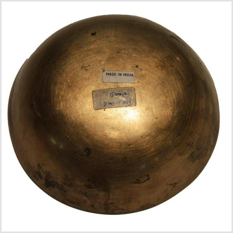 Vintage Brass Offering Bowl-4. Asian & Chinese Furniture, Art, Antiques, Vintage Home Décor for sale at FEA Home