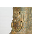 Vintage Bronze Chinese Hu Vessel Inspired Table Lamp, SKU , image 18