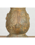 Vintage Bronze Chinese Hu Vessel Inspired Table Lamp, SKU , image 3
