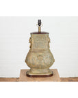 Vintage Bronze Chinese Hu Vessel Inspired Table Lamp, SKU , image 9