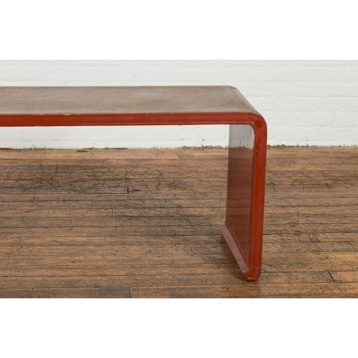 Vintage Burmese Negora Lacquer Japanese Inspired Design Waterfall Coffee Table-8. Asian & Chinese Furniture, Art, Antiques, Vintage Home Décor for sale at FEA Home