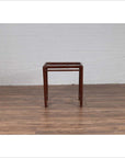 Vintage Chinese 1950s Bamboo Side Table with Brownish Patina and Recessed Top-9. Asian & Chinese Furniture, Art, Antiques, Vintage Home Décor for sale at FEA Home