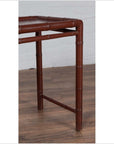 Vintage Chinese 1950s Bamboo Side Table with Brownish Patina and Recessed Top-10. Asian & Chinese Furniture, Art, Antiques, Vintage Home Décor for sale at FEA Home