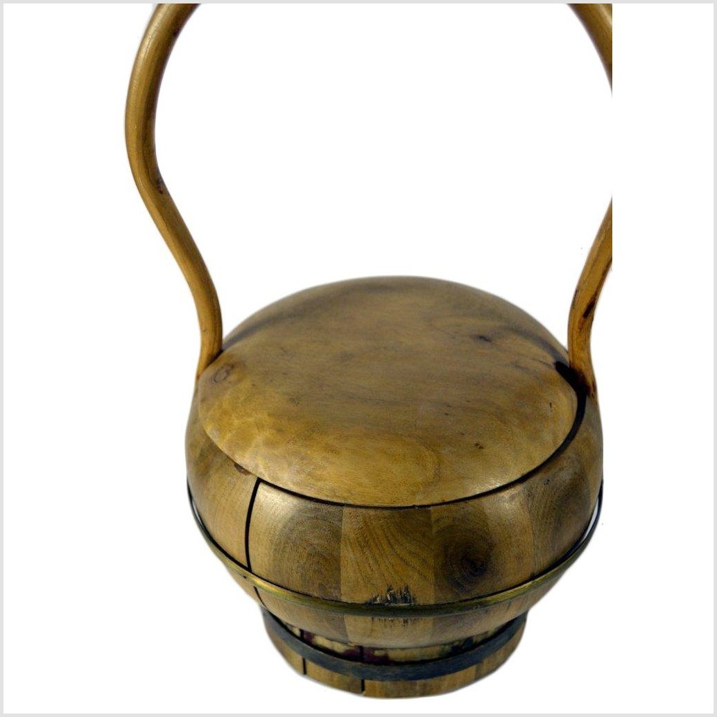 Vintage Chinese Bamboo Basket-3. Asian & Chinese Furniture, Art, Antiques, Vintage Home Décor for sale at FEA Home